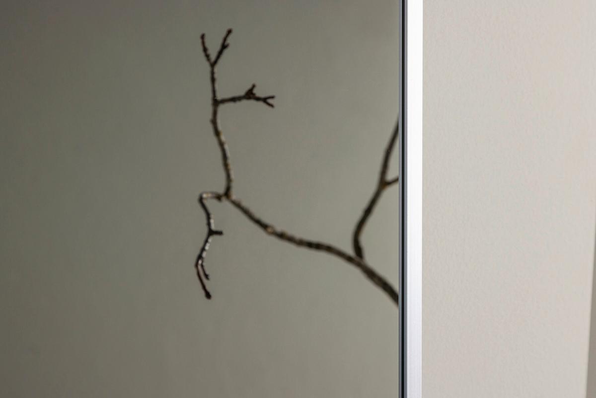 Spiegel Orlando Silberrahmen B: 85cm - Silberfarben, MODERN, Glas/Metall (85/190/3cm) - Livetastic