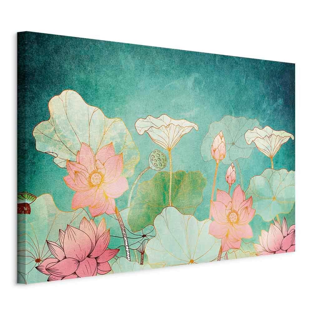 Leinwandbild Multicolor B: 90 cm - Multicolor, Basics, Holz/Textil (90/60/1,2cm) - artgeist
