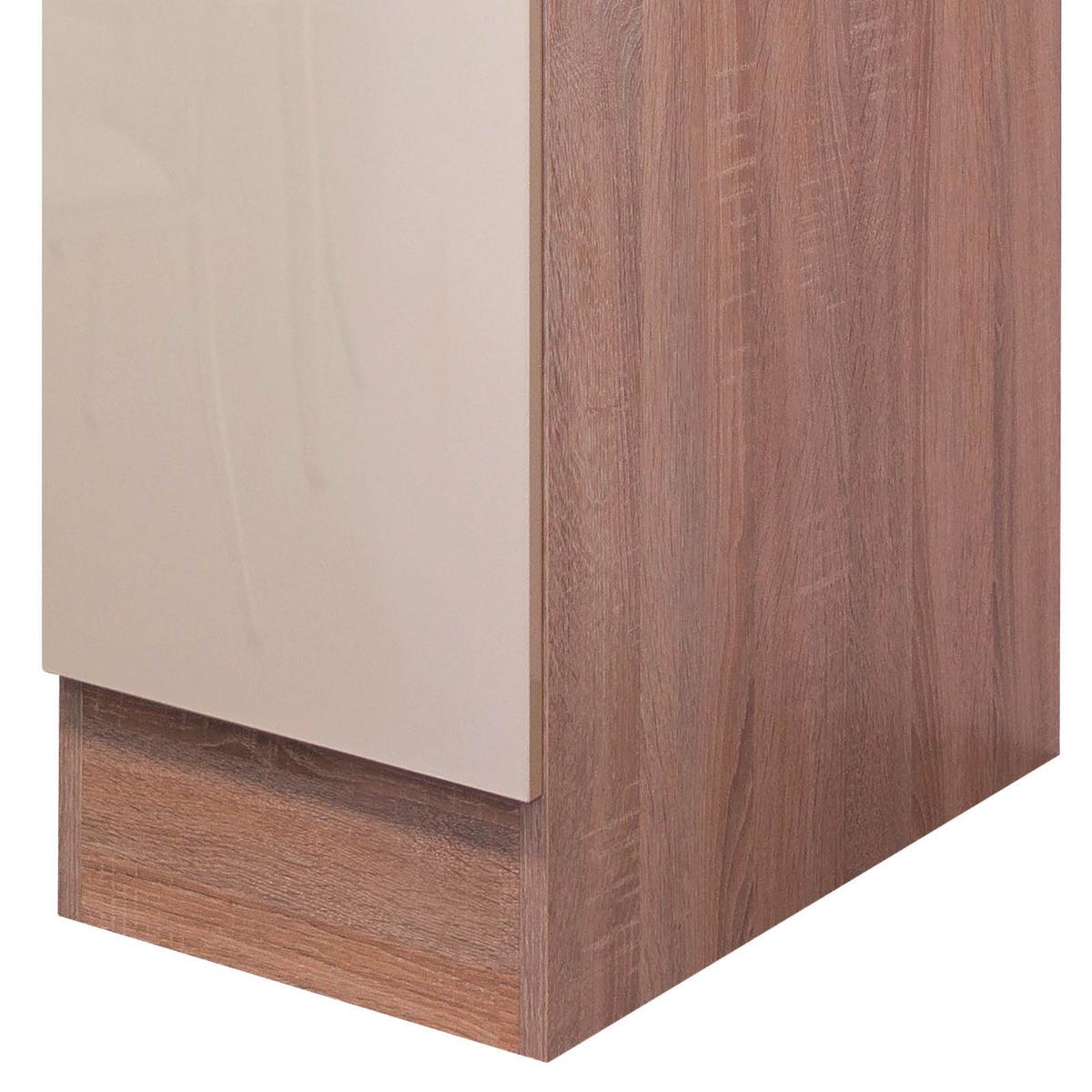 Küchenunterschrank Nepal 30 Cm Kaschmir/eiche Dekor M. Lade - Kaschmir/Sonoma Eiche, MODERN, Holzwerkstoff (30/86/60cm) - FlexWell