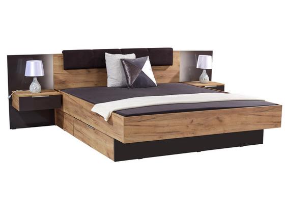 Bettanlage Terra 180x200 Wotaneiche - Taupe/Eichefarben, MODERN, Holzwerkstoff (300/95/208,6cm) Bettanlage Terra 180x200 Wotaneiche - Taupe/Eichefarben, MODERN, Holzwerkstoff (300/95/208,6cm)