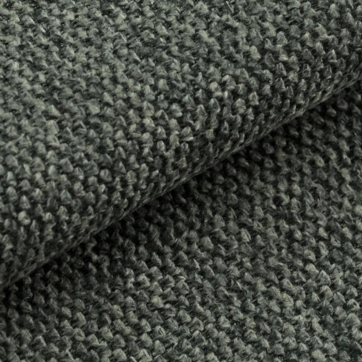 Sedací souprava SOFIA U, oboustranná, šedá - šedá/černá, Design, kompozitní dřevo/textil (192/308/192cm) - P & B