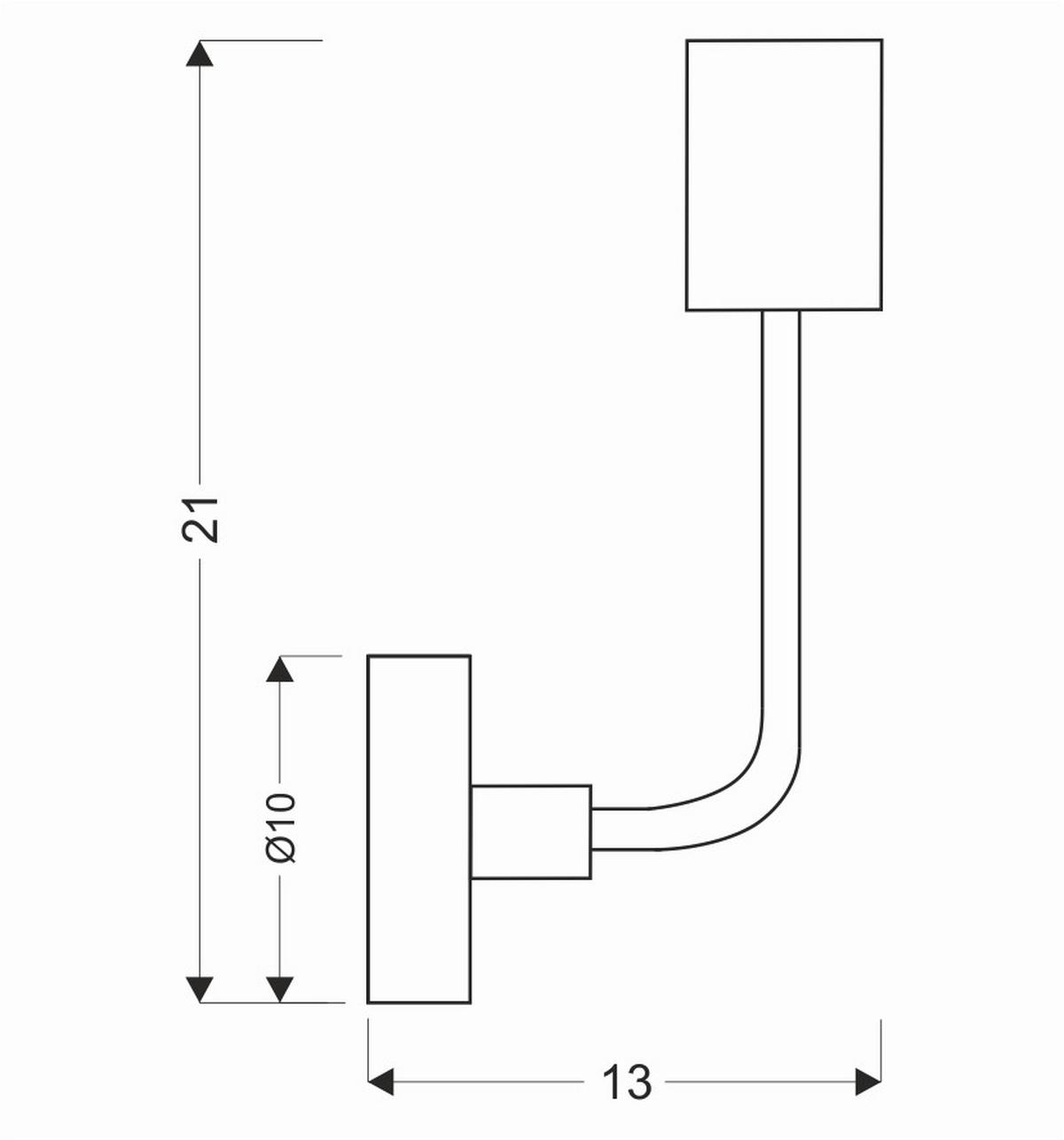 Wandleuchte 21-01313 - Design, Metall (12/10/21cm)