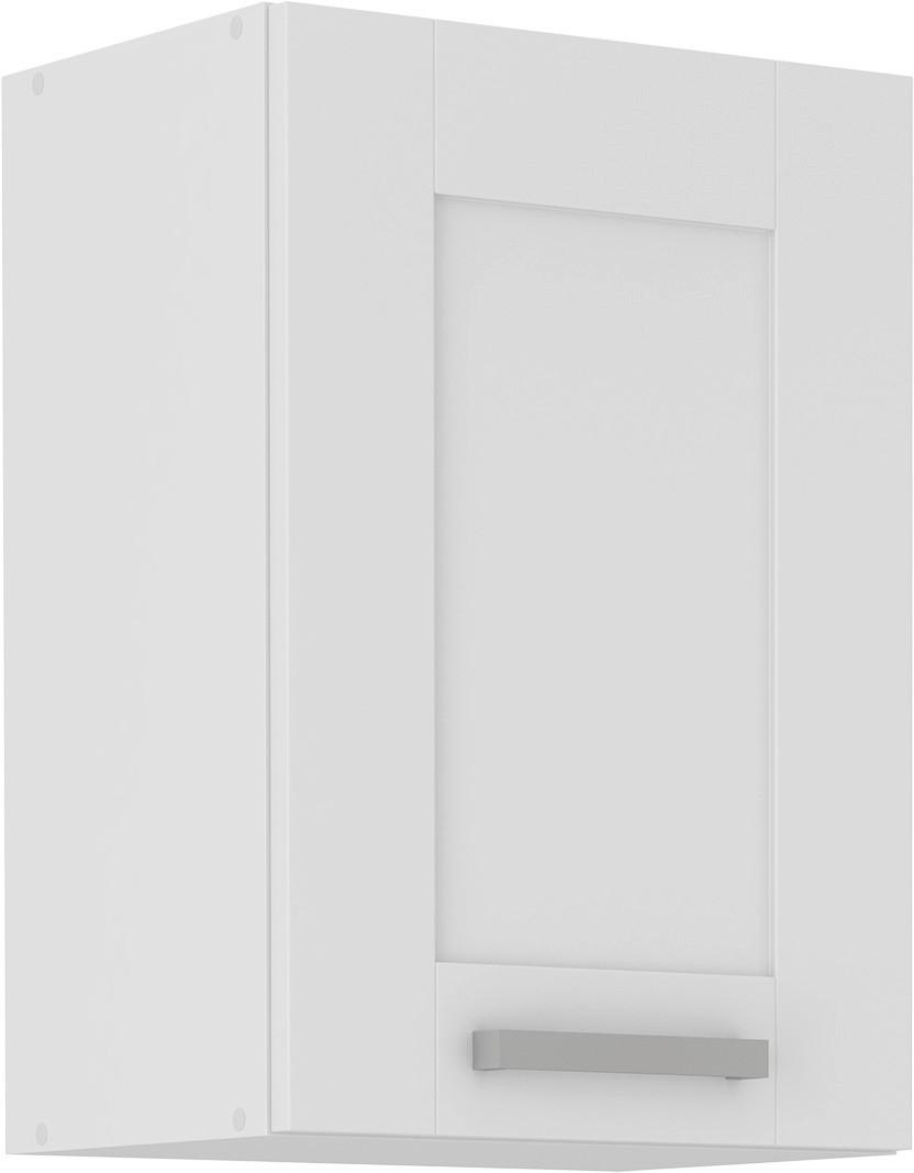 Küchenoberschrank Luisa B: 40 Cm Weiß 1 Drehtür - Weiß, ROMANTIK / LANDHAUS, Holzwerkstoff (40/58/31cm)