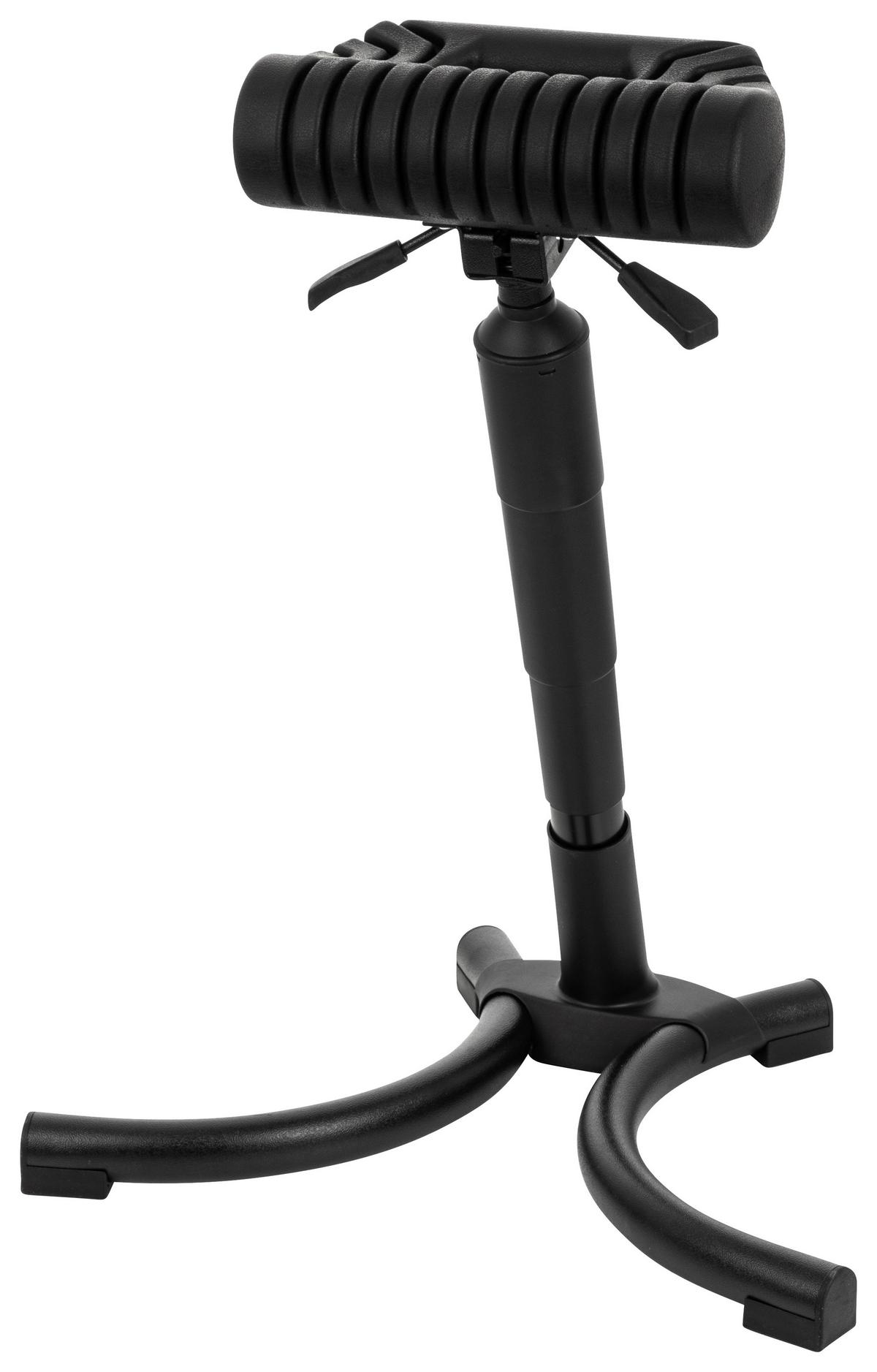 Stehhilfe Top Work 33 Pu - Schwarz, Basics, Kunststoff/Metall (55/65-82/44cm) - MID.YOU