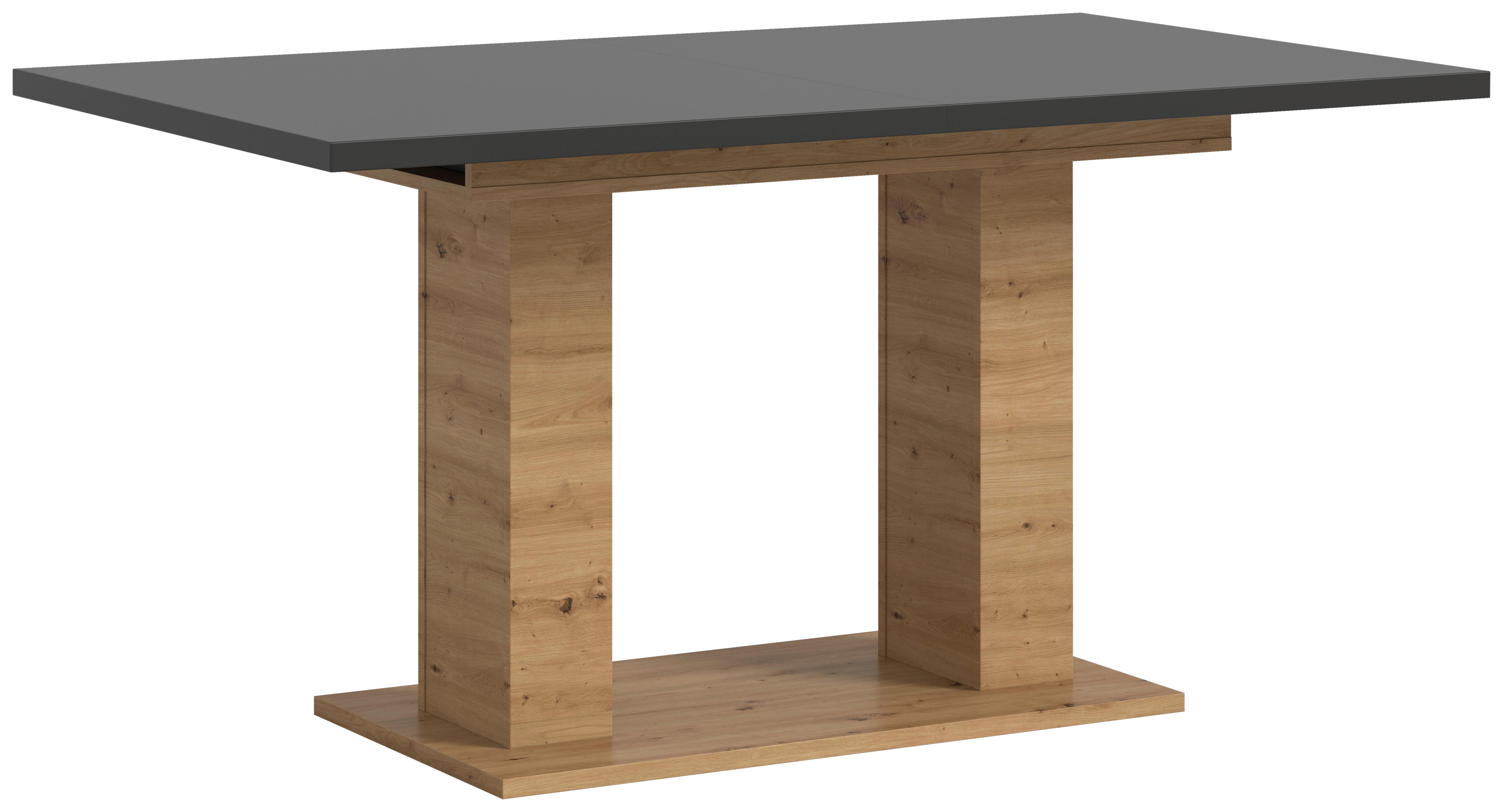 Ausziehtisch Marlon 150 Az Grau/Artisan, B:150-190 cm - Eiche Artisan/Grau, KONVENTIONELL, Holzwerkstoff (150-190/90/76cm)