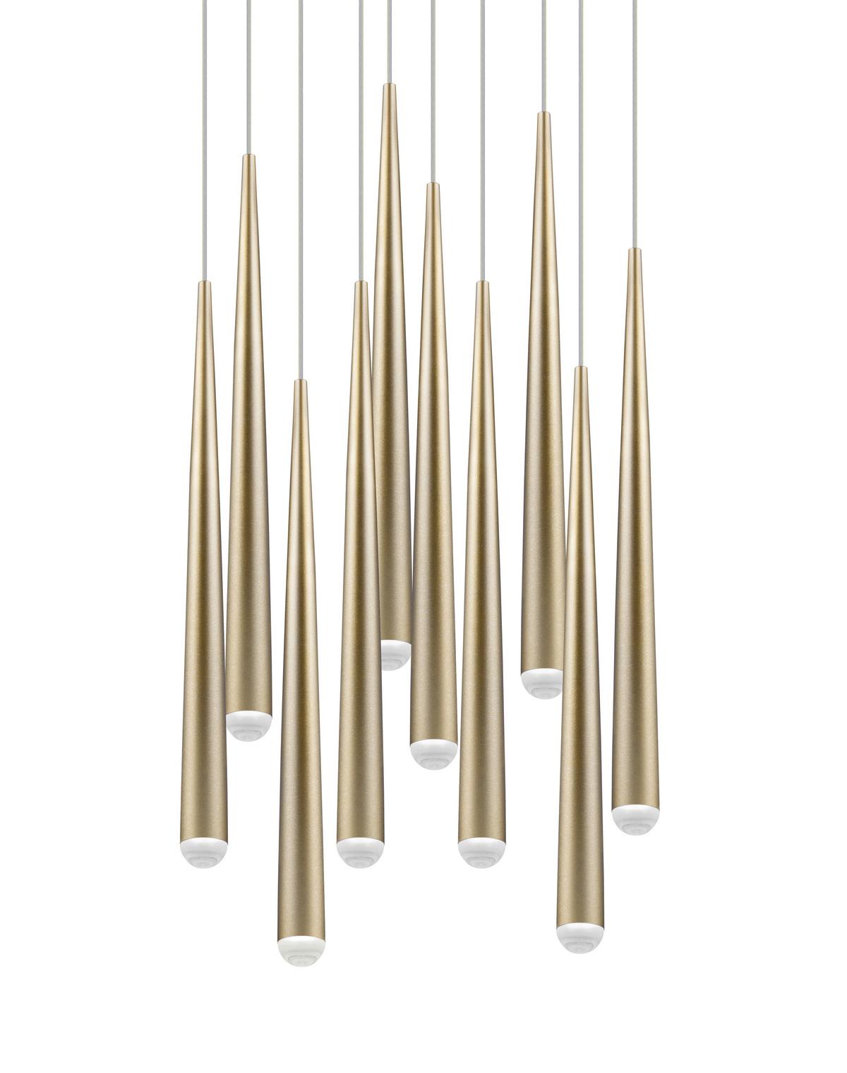 Led-hängeleuchte 354831079 Cala - Goldfarben, Design, Metall (30/150cm) - Trio Leuchten