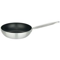 Wok Bistro-line D: 28 Cm Aluminium Antihaftbeschichtet - Silberfarben/Schwarz, Basics, Metall (28cm)