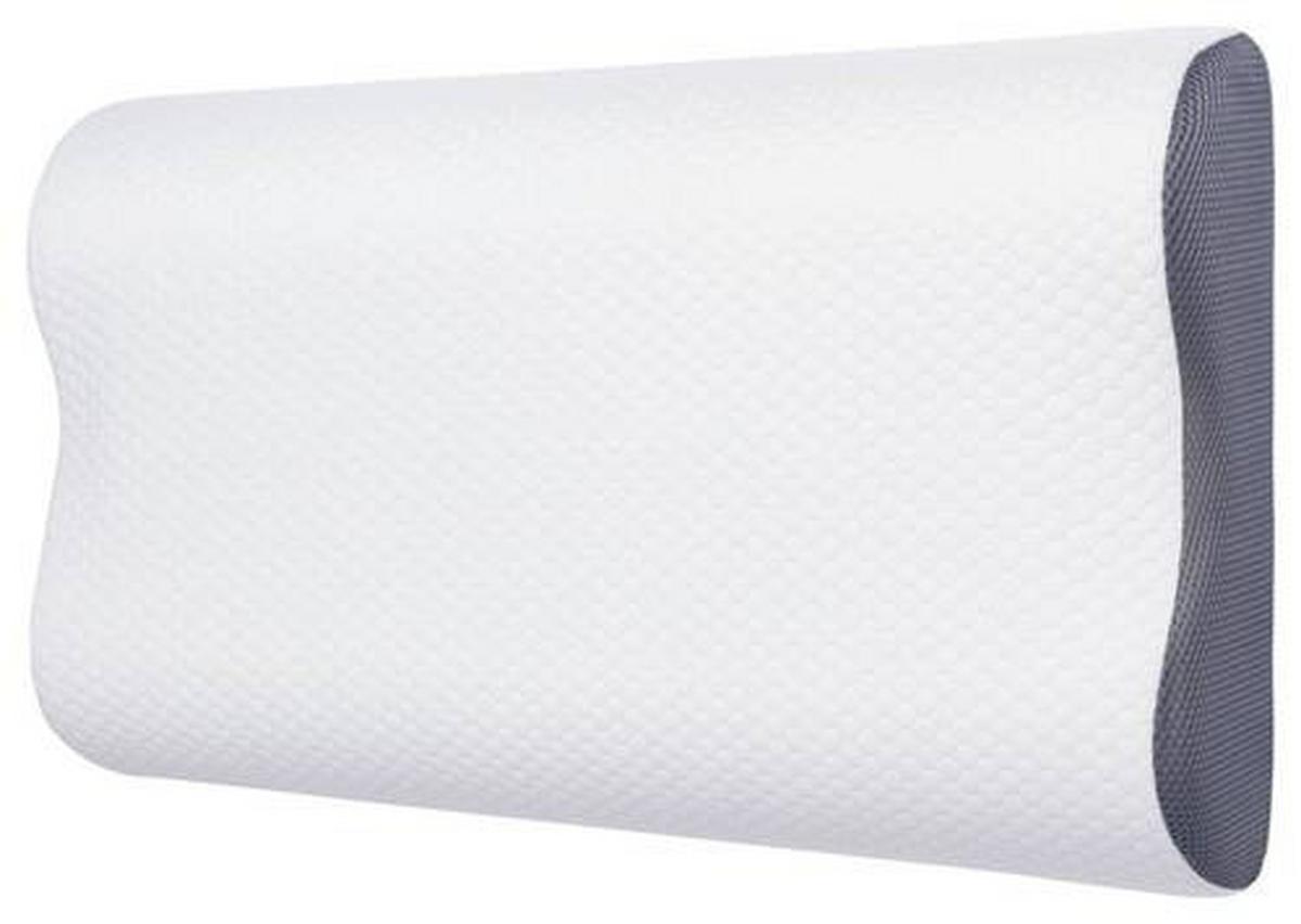 Nackenstützkissen Visko 3d Kissen Ergo - Weiß, Basics, Textil (40/60cm) - MID.YOU