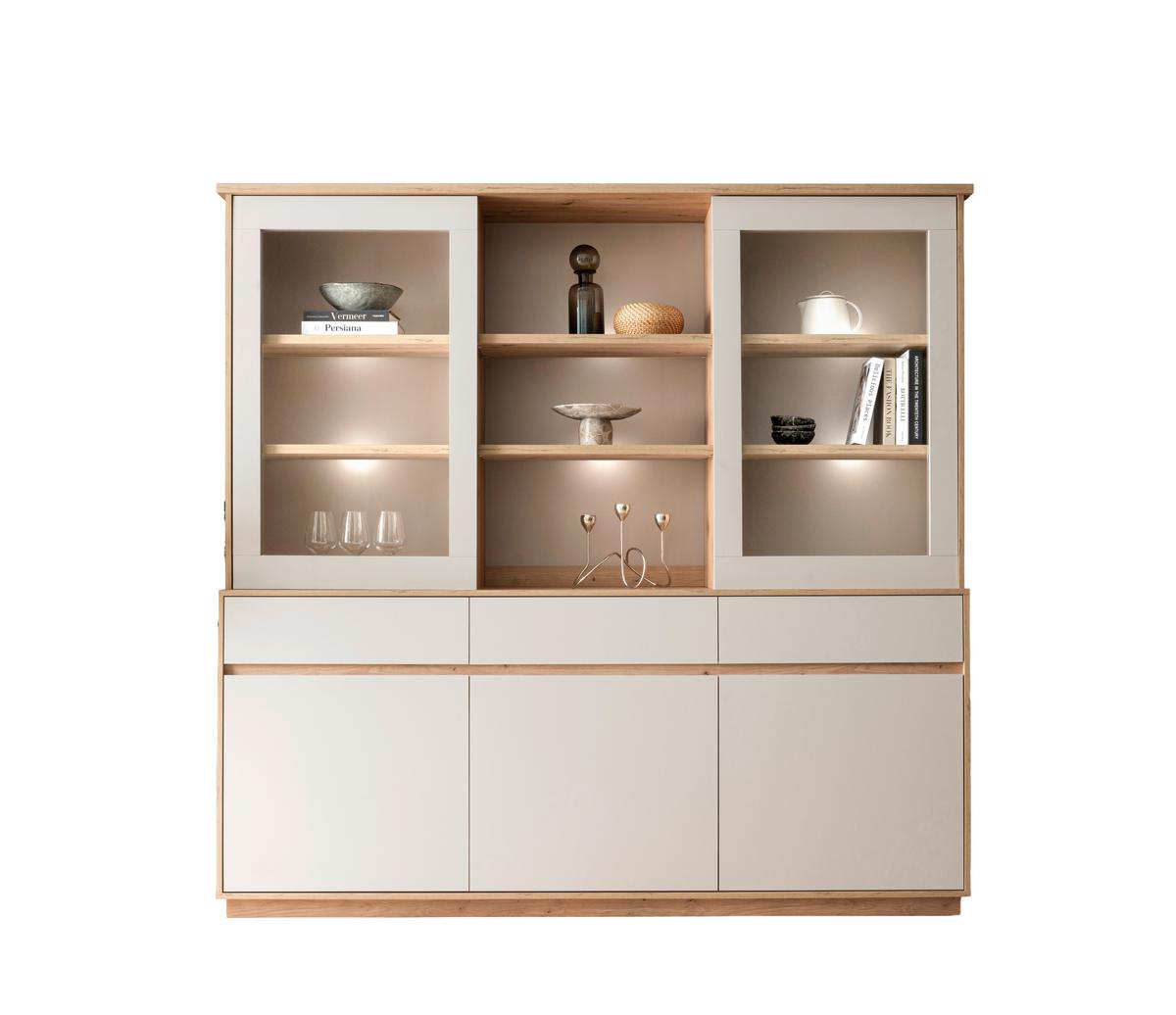 Buffet Sonora Kashmir/Eiche B: 202cm - Kaschmir/Eiche Artisan, Design, Holzwerkstoff (202/199/40cm) - MID.YOU