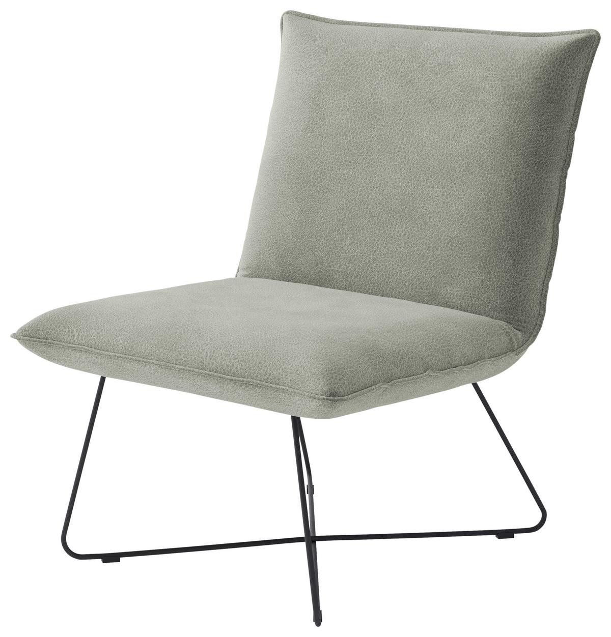Sessel Skyway Hellgrau B: 68 Cm - Hellgrau/Schwarz, Design, Textil (68/84/81cm) - Livetastic