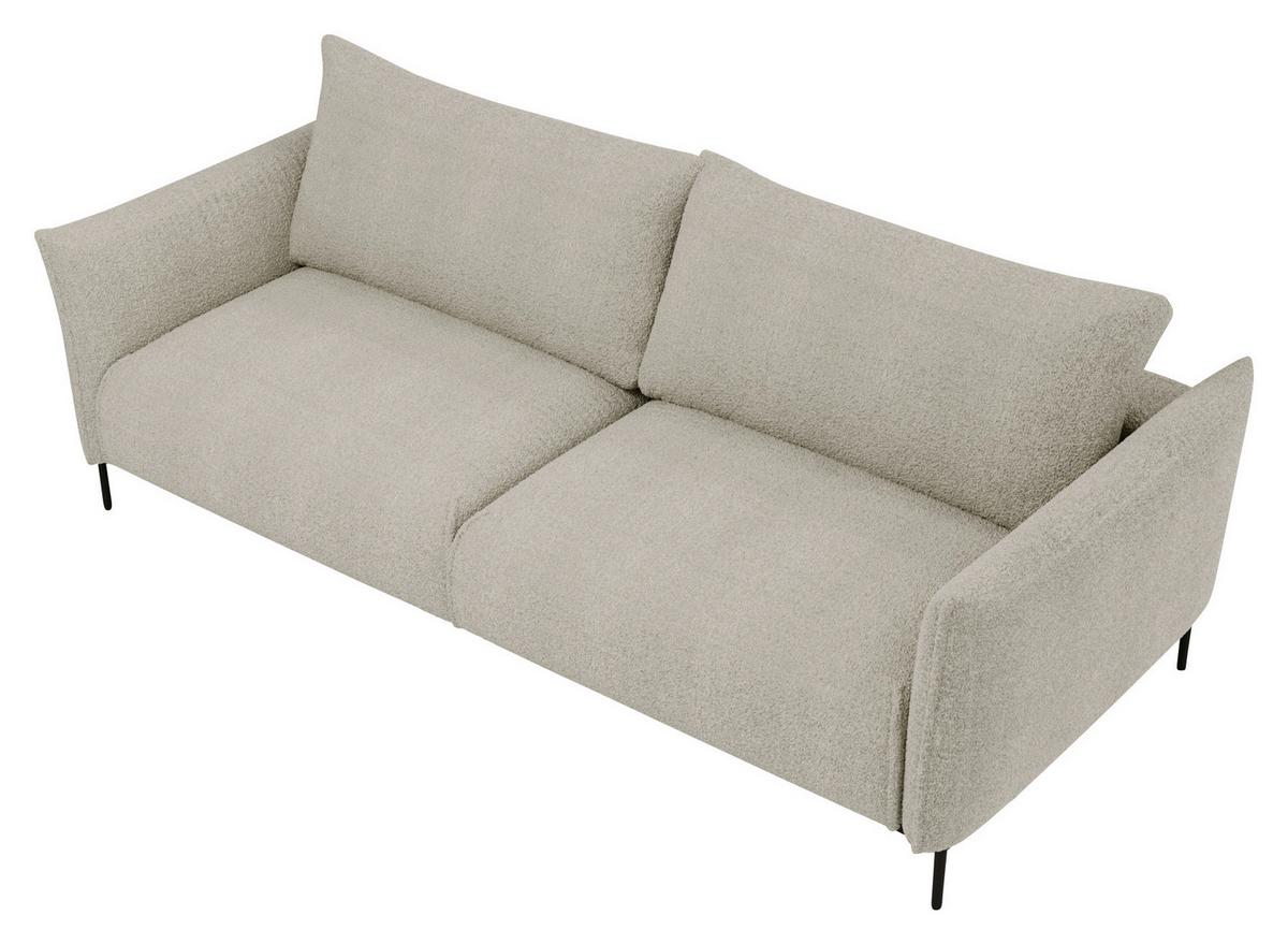 Bueno Creme B: 223 Cm - Creme/Schwarz, Design, Textil (223/96/95cm) - Livetastic