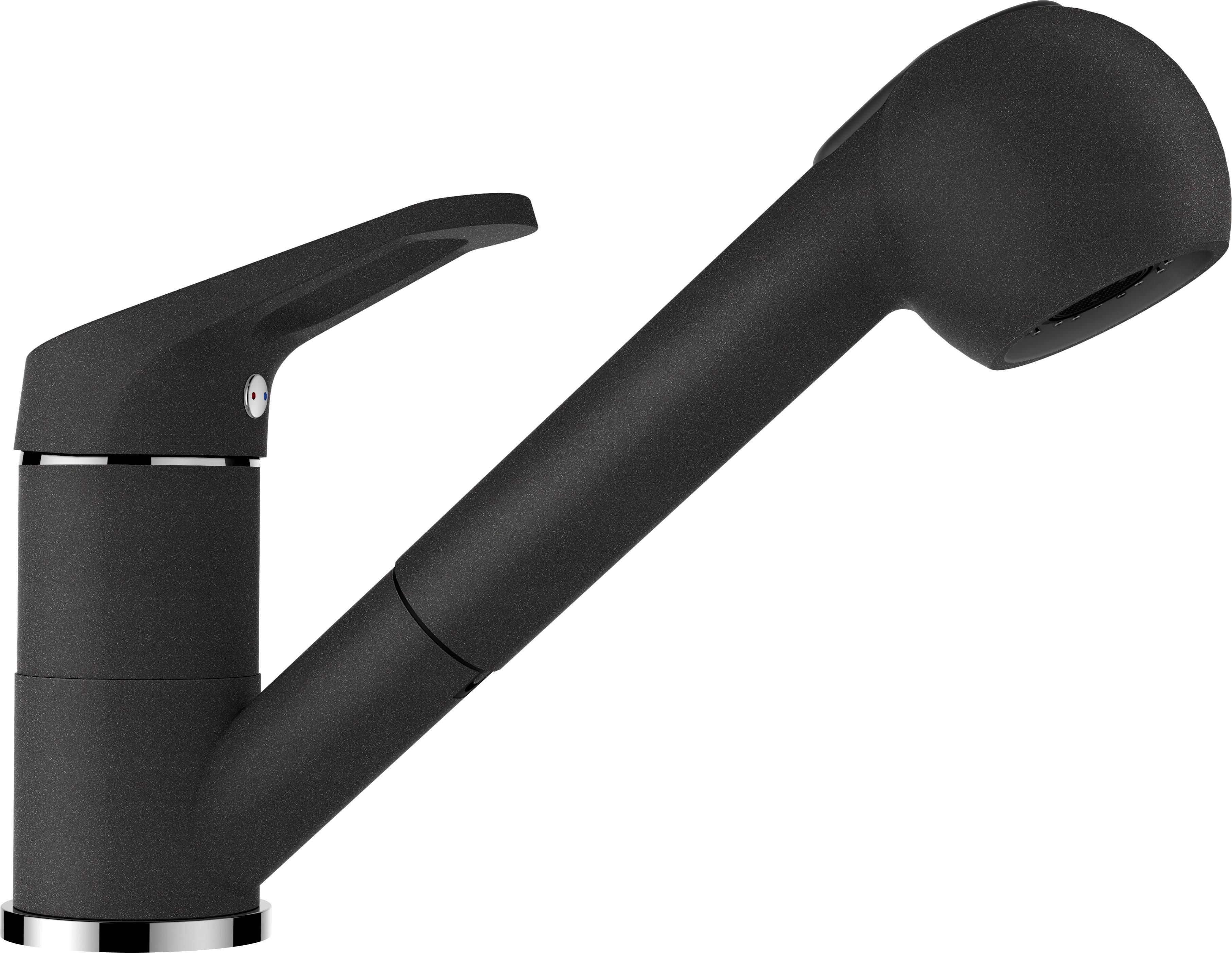 Küchenarmatur Toronto Sb Onyx Ausziehbar ,hochdruck - Trend, Metall (17,8cm) - Sistant