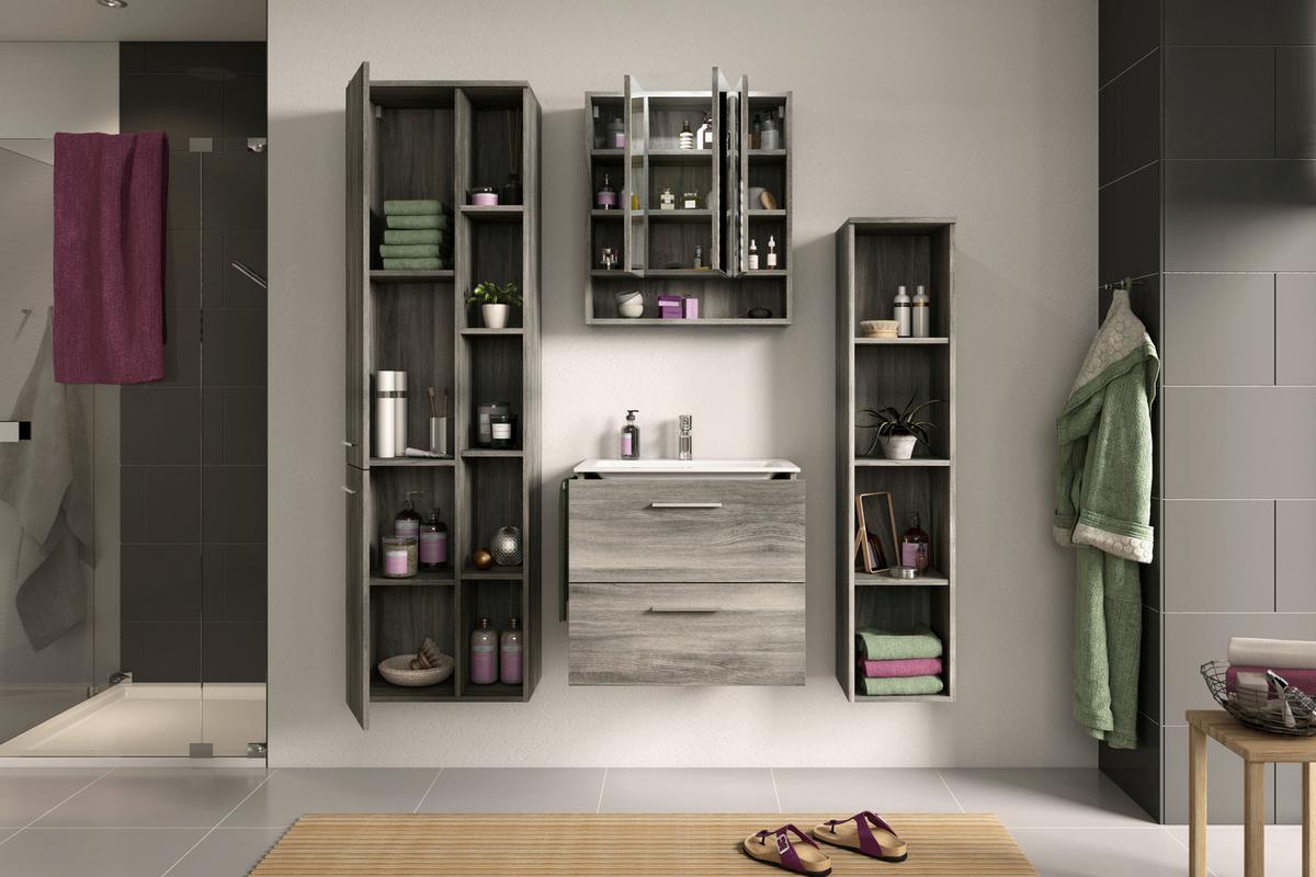 Badezimmerregal York - MODERN, Holzwerkstoff (30/136/31cm) - MID.YOU