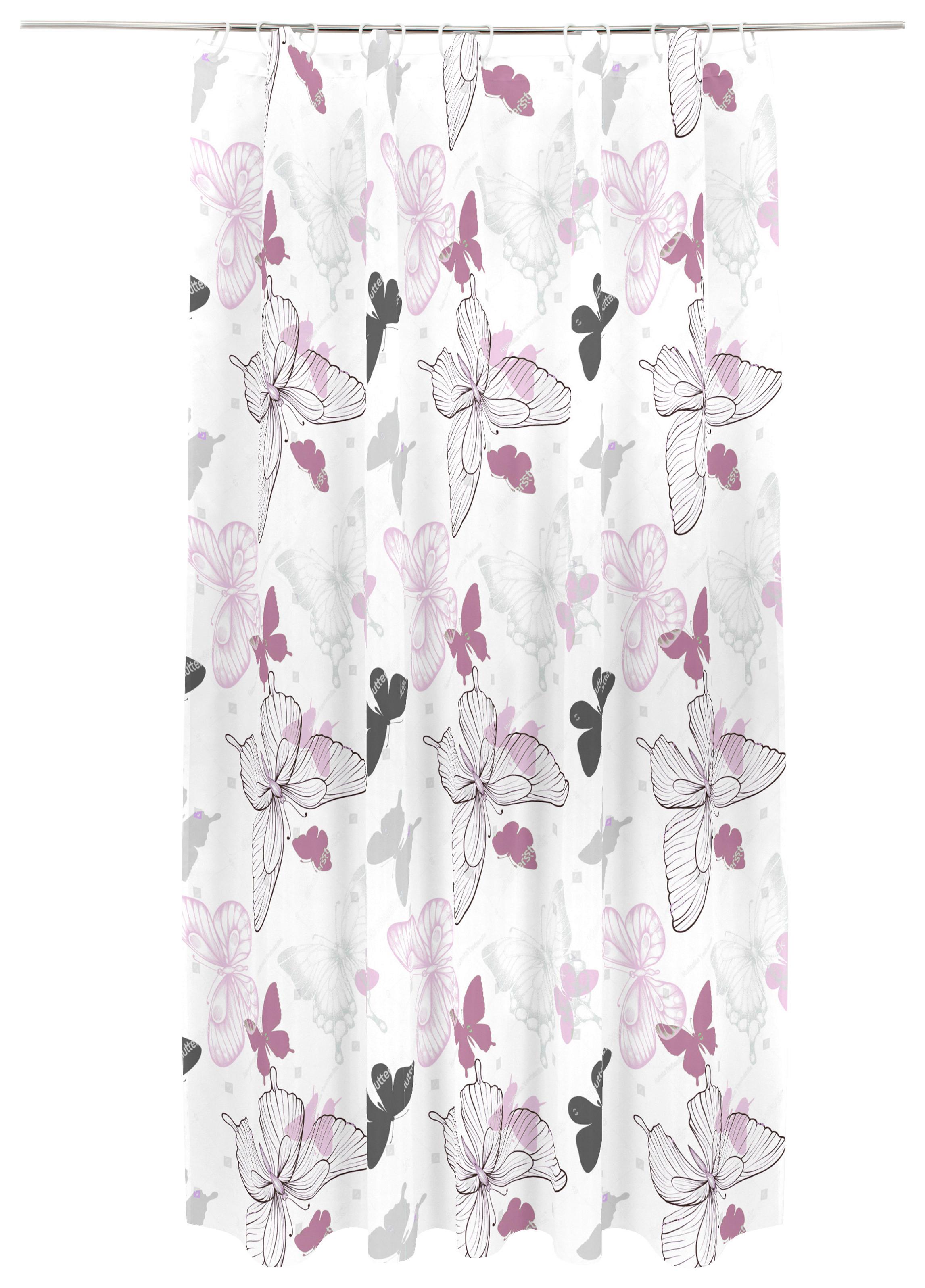 Duschvorhang Svenja Bxl 180/200 Cm Rosa