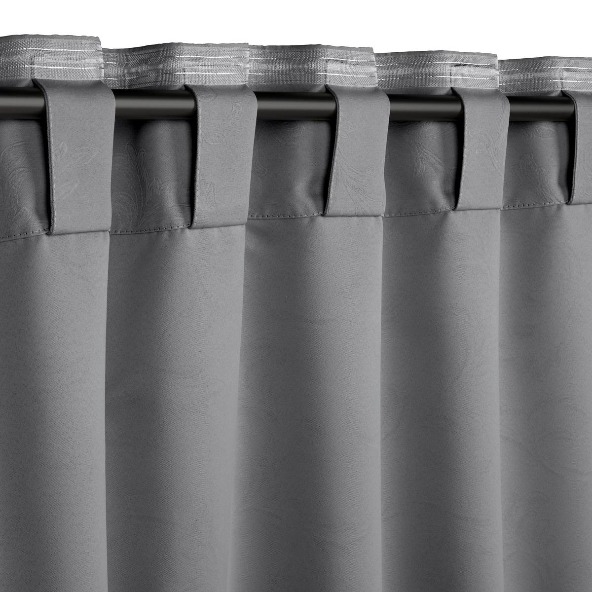 ZATEMŇOVACÍ ZÁVĚS ALVA - antracitová, Moderní, textil (140/245cm) - Premium Living