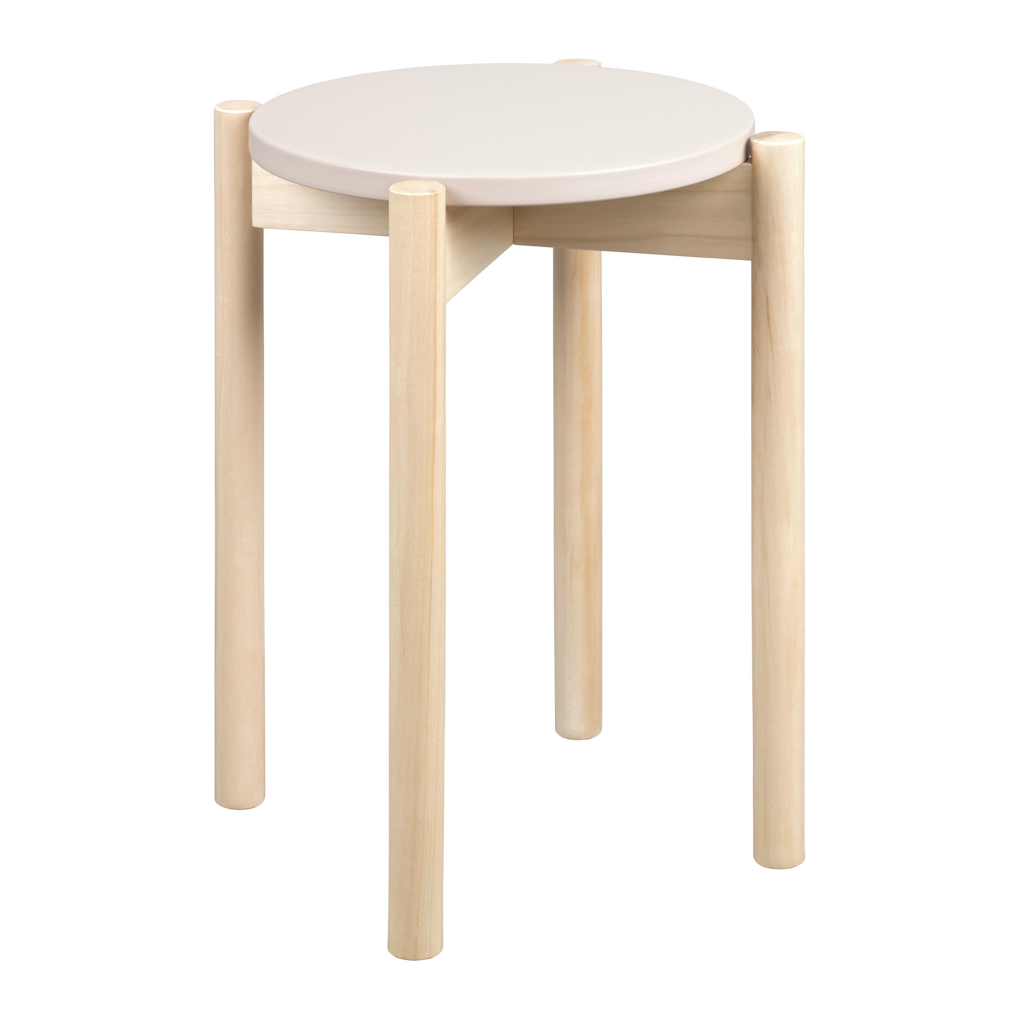 STOHOVATEĽNÝ STOLČEK ANTON -SB- - sivá/kašmírová, Konventionell, drevo/textil (36/45cm) - Mömax