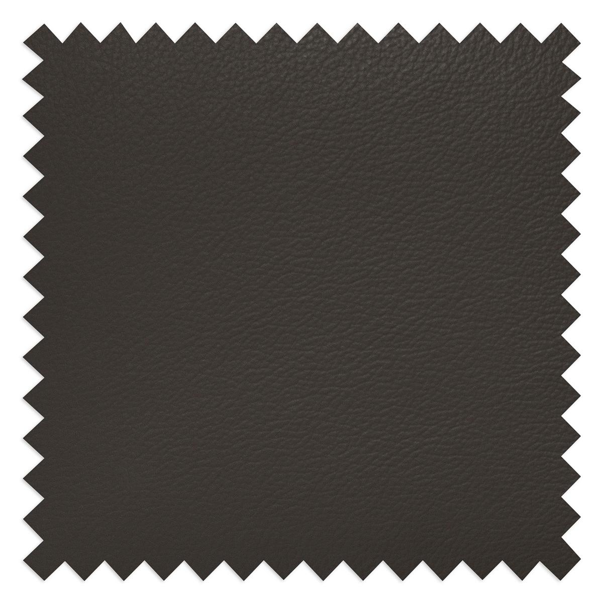 Ecksofa Nordic Dunkelbraun S: 236x190 cm - Dunkelbraun/Buchefarben, Design, Leder/Textil (236/190cm) - Livetastic