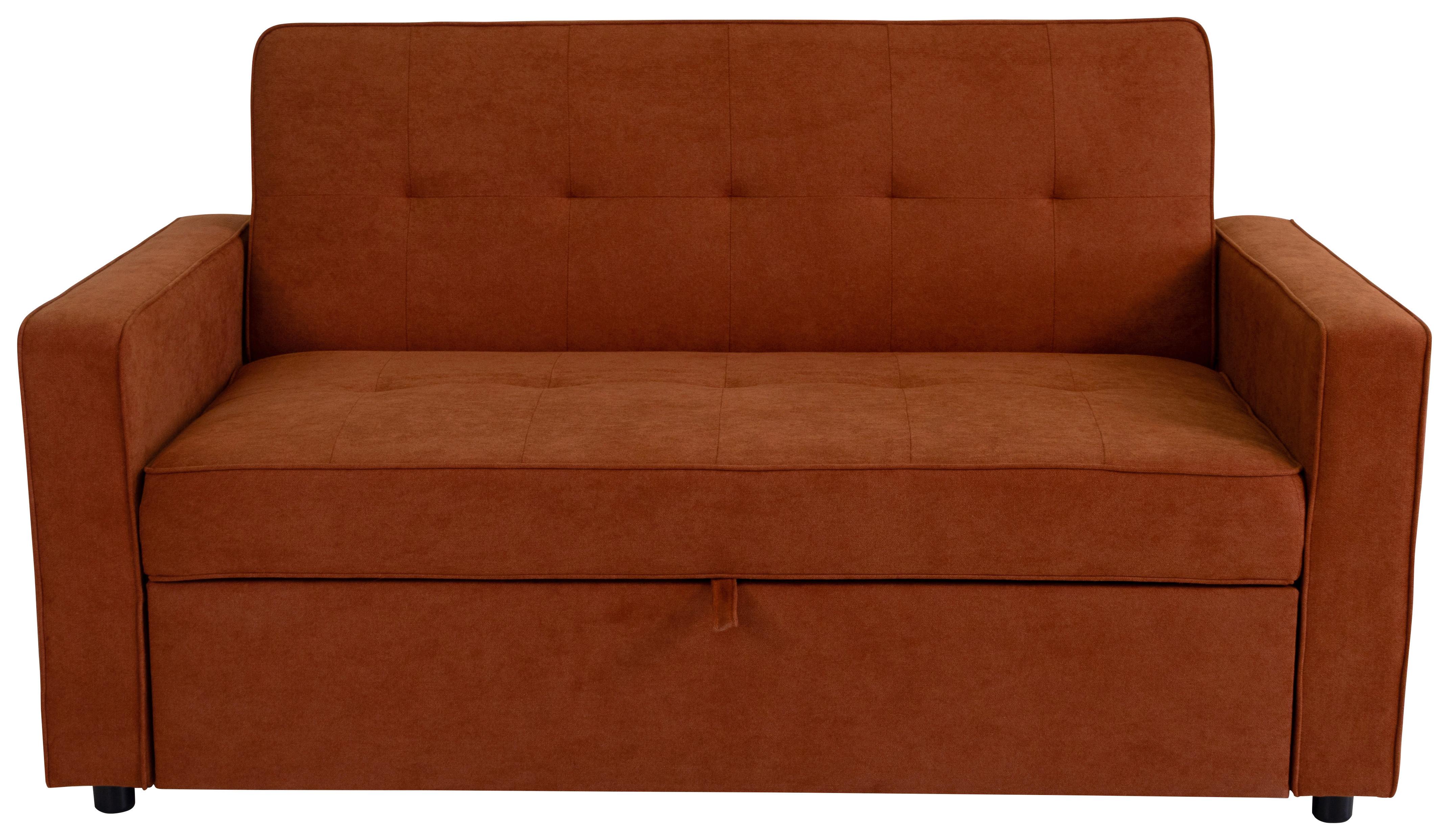Schlafsofa Haze Terracotta B: 162 cm - Terracotta, Trend, Textil (162/90/89cm)
