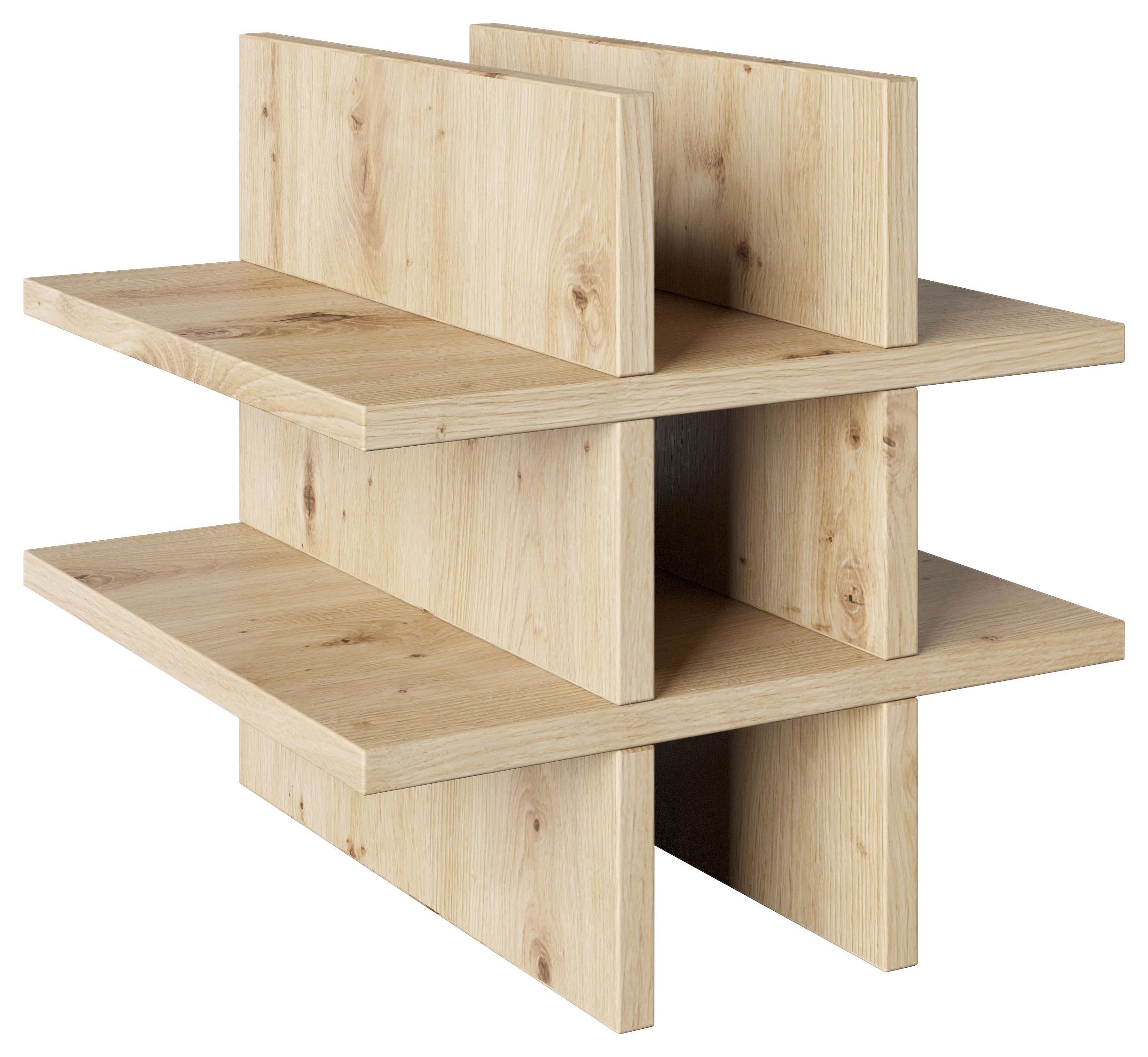 Regaleinsatz Fortuna Eiche Artisan B: 34 cm - Eichefarben/Eiche Artisan, Basics, Holzwerkstoff (34/34/33,4cm) - MID.YOU
