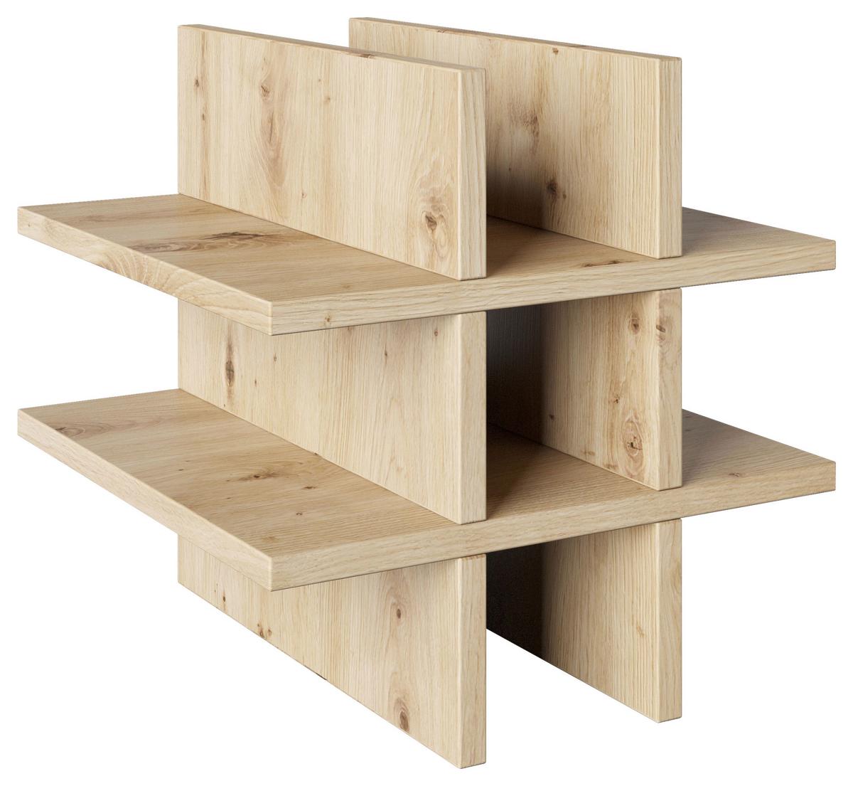 Regaleinsatz Fortuna Eiche Artisan B: 34 Cm - Eichefarben/Eiche Artisan, Basics, Holzwerkstoff (34/34/33,4cm) - MID.YOU