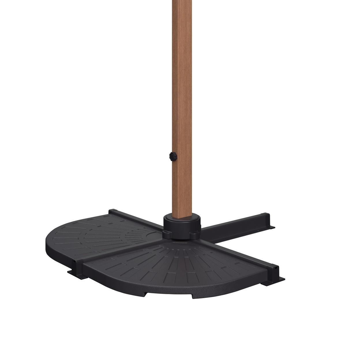 ZÁVESNÝ SLNEČNÍK KAIRO - hnedá/béžová, Basics, kov/textil (300cm)