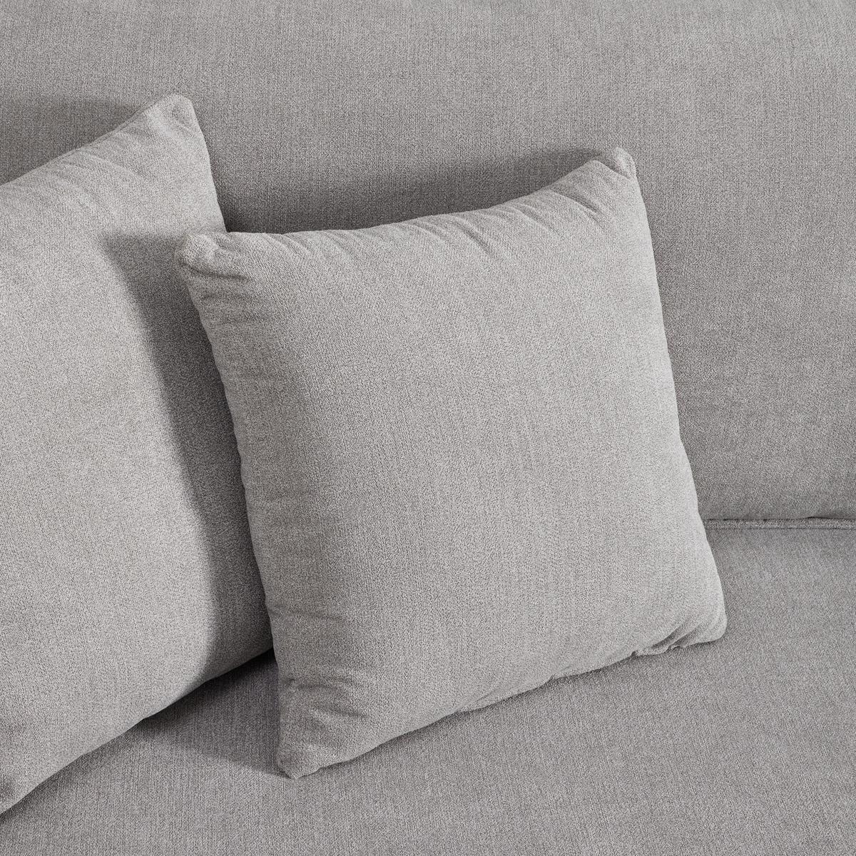 Sedací souprava DAJANA - černá/světle šedá, Moderní, dřevo/textil (251/102/173cm) - P & B