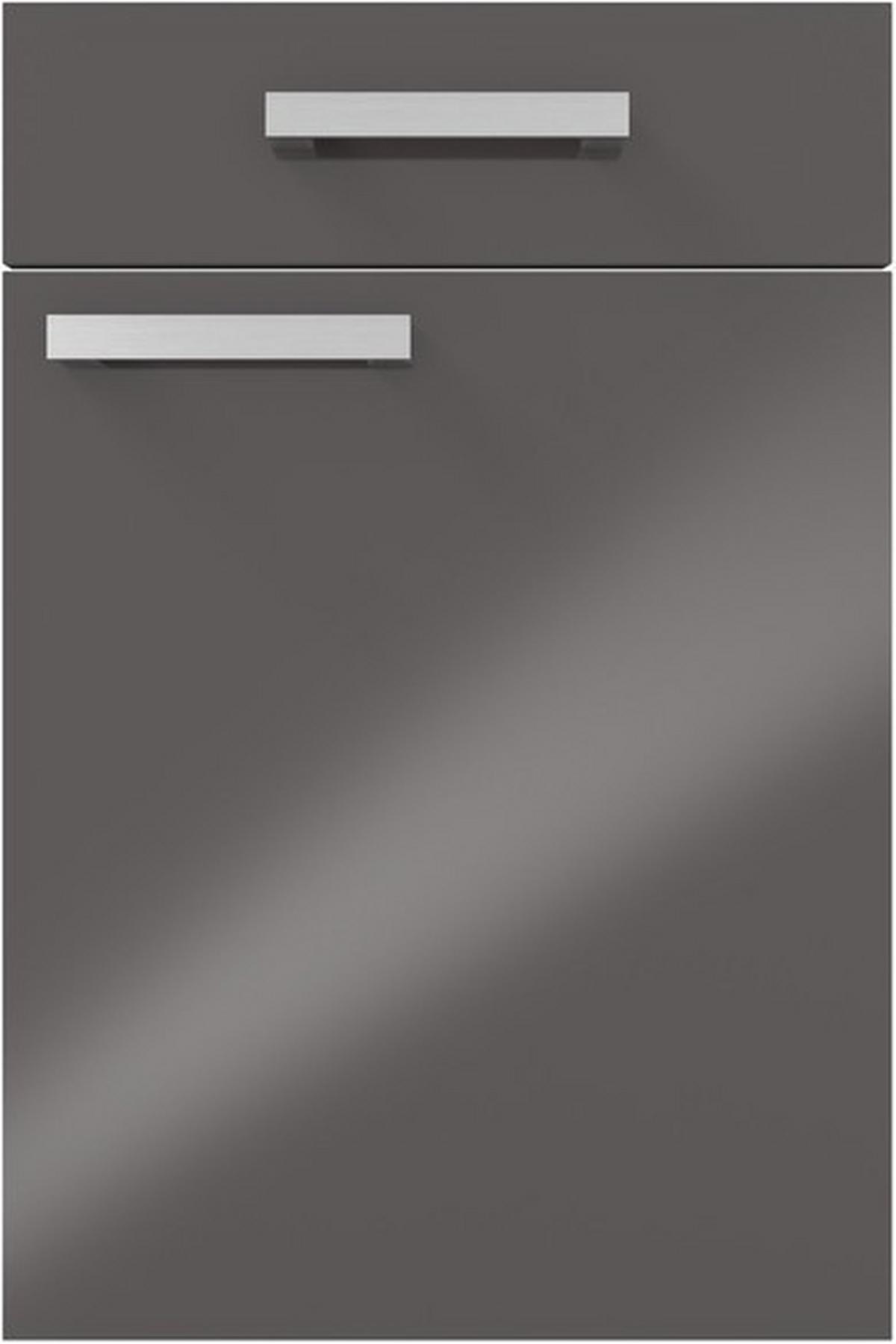 Eckküche Ip4050 Ohne Geräte 320x185 Cm Graphit - Graphitfarben, Basics (320/185cm)