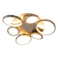 Led-deckenleuchte Ø 56 Cm, 3-Fach Dimmbar - Silberfarben, Design, Kunststoff/Metall (56cm) - Näve