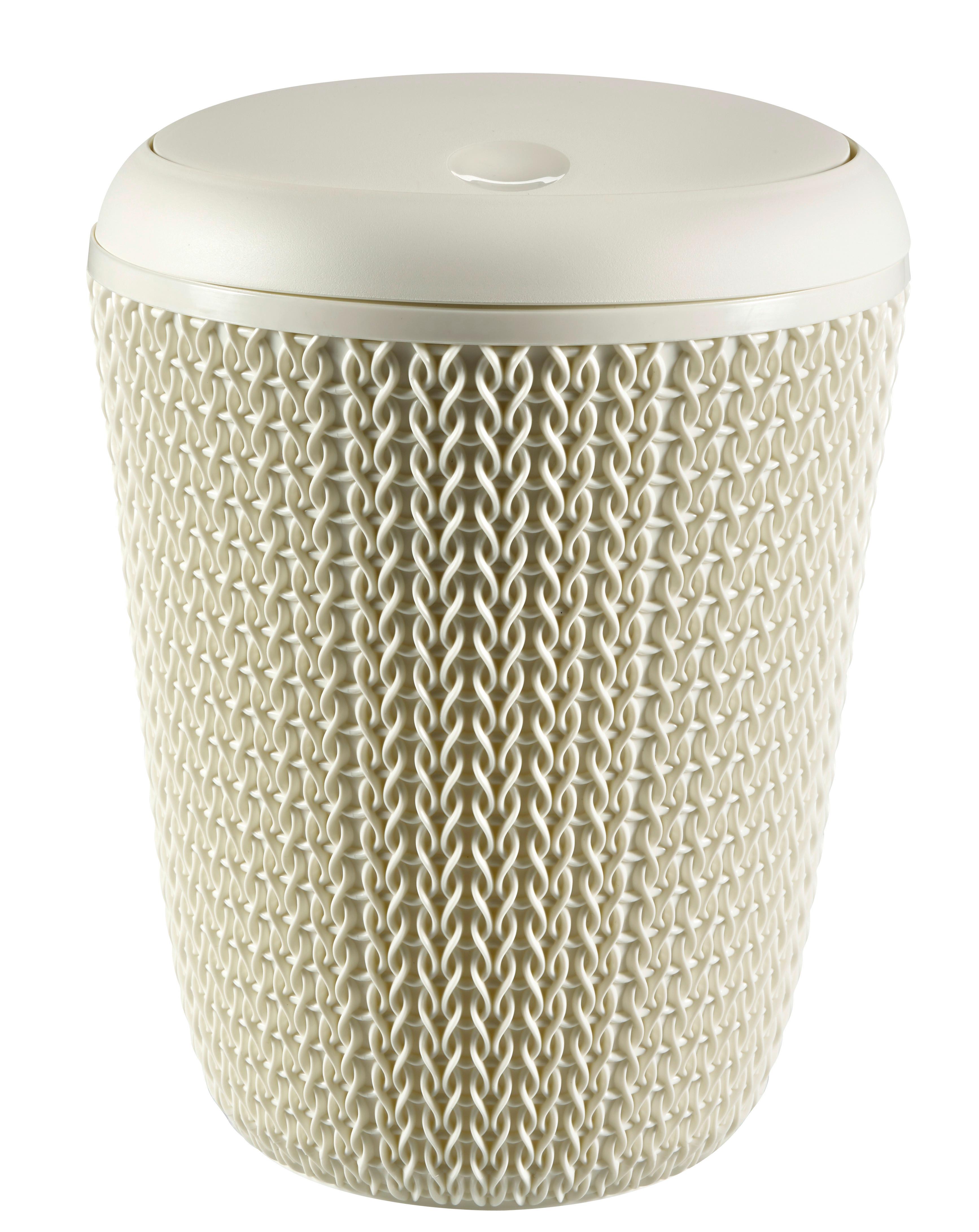 Kozmetikai Szemetes Knit - fehér, műanyag (6l) - Curver