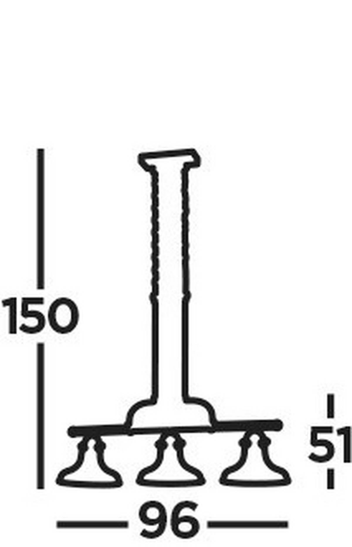 Pendelleuchte Dallas 3193-3ss - Silberfarben, LIFESTYLE, Metall (26/150/96cm)
