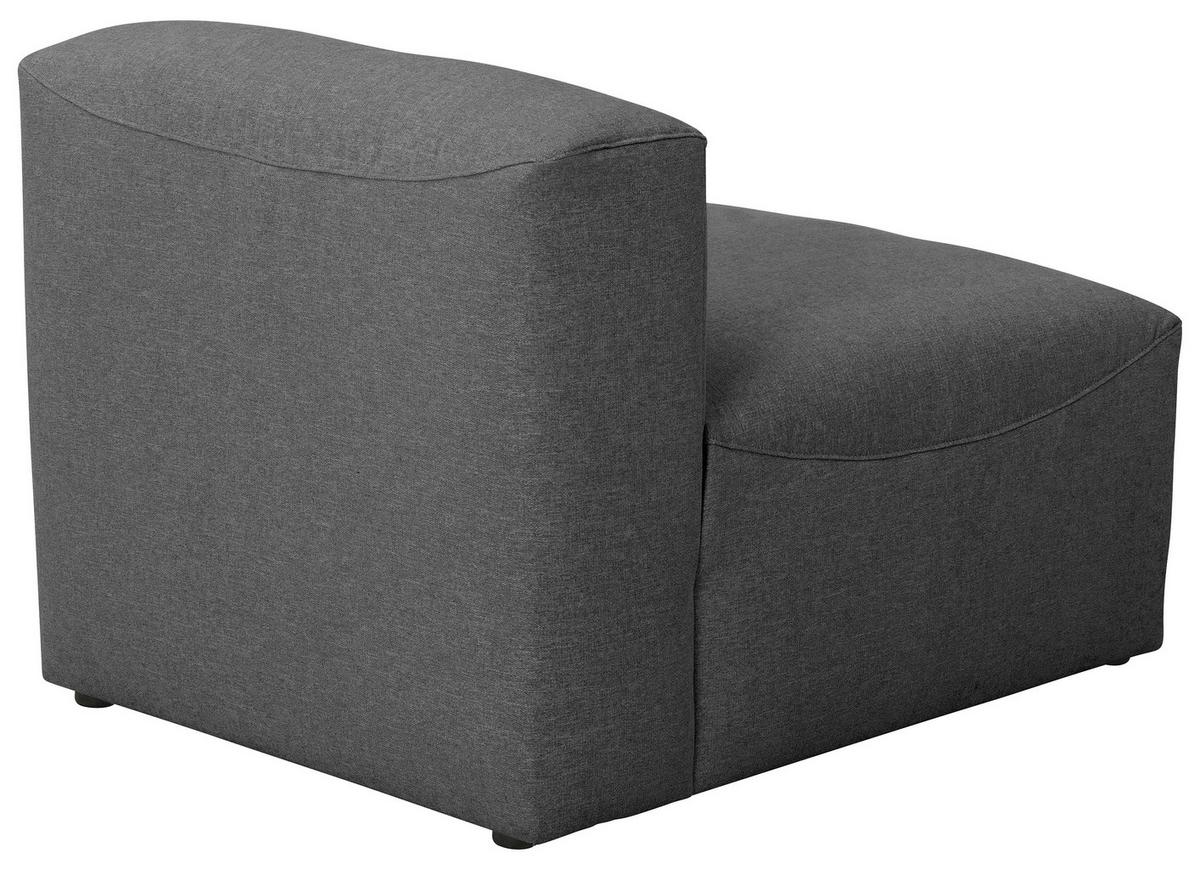 Sofaelement Lena Anthrazit Flachgewebe - Anthrazit/Schwarz, Design, Textil (75/73/100cm) - Max Winzer