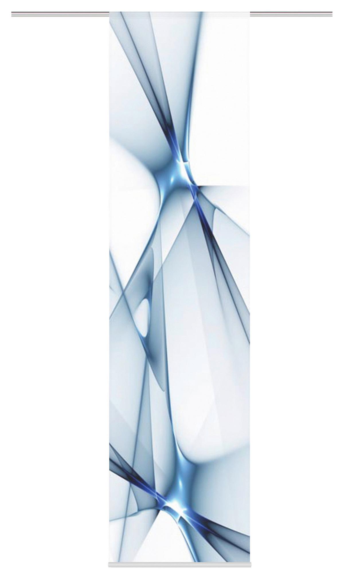 Flächenvorhang 2-Tlg. Franklin B: 60 cm, Blau, Blickdicht - Blau, Basics, Textil (60/245cm)