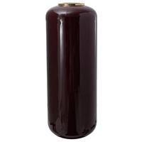 Bodenvase Art Deco Beere, D: 30 cm - Beere/Goldfarben, Trend, Metall (30/81cm) - Kayoom