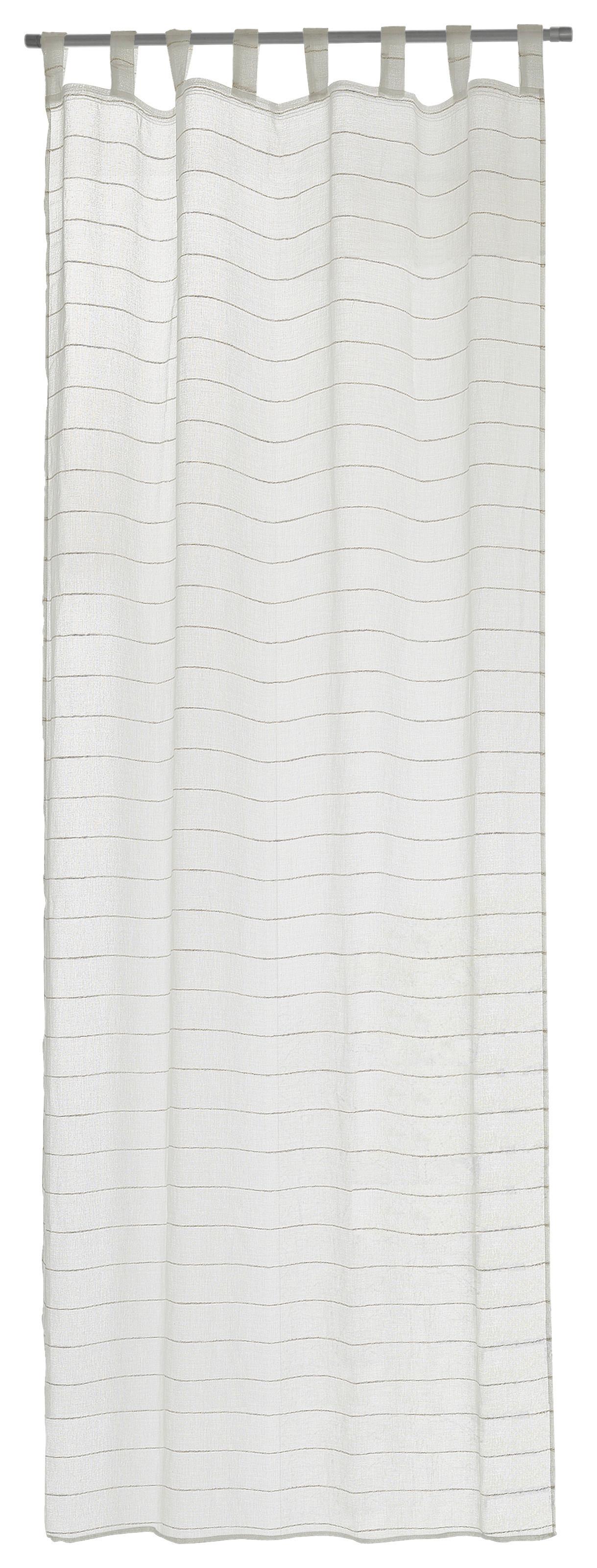Kombinált Függöny Uta - Fehér, modern, Textil (140/255cm) - Luca Bessoni