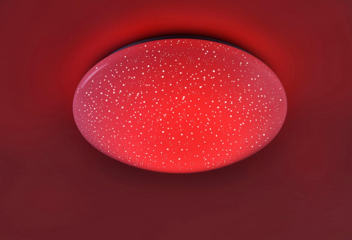 LED-Deckenleuchte Skyler Ø 39 cm mit Farbwechsler und dimmbar - Weiß, Basics, Kunststoff (39/39/12cm)