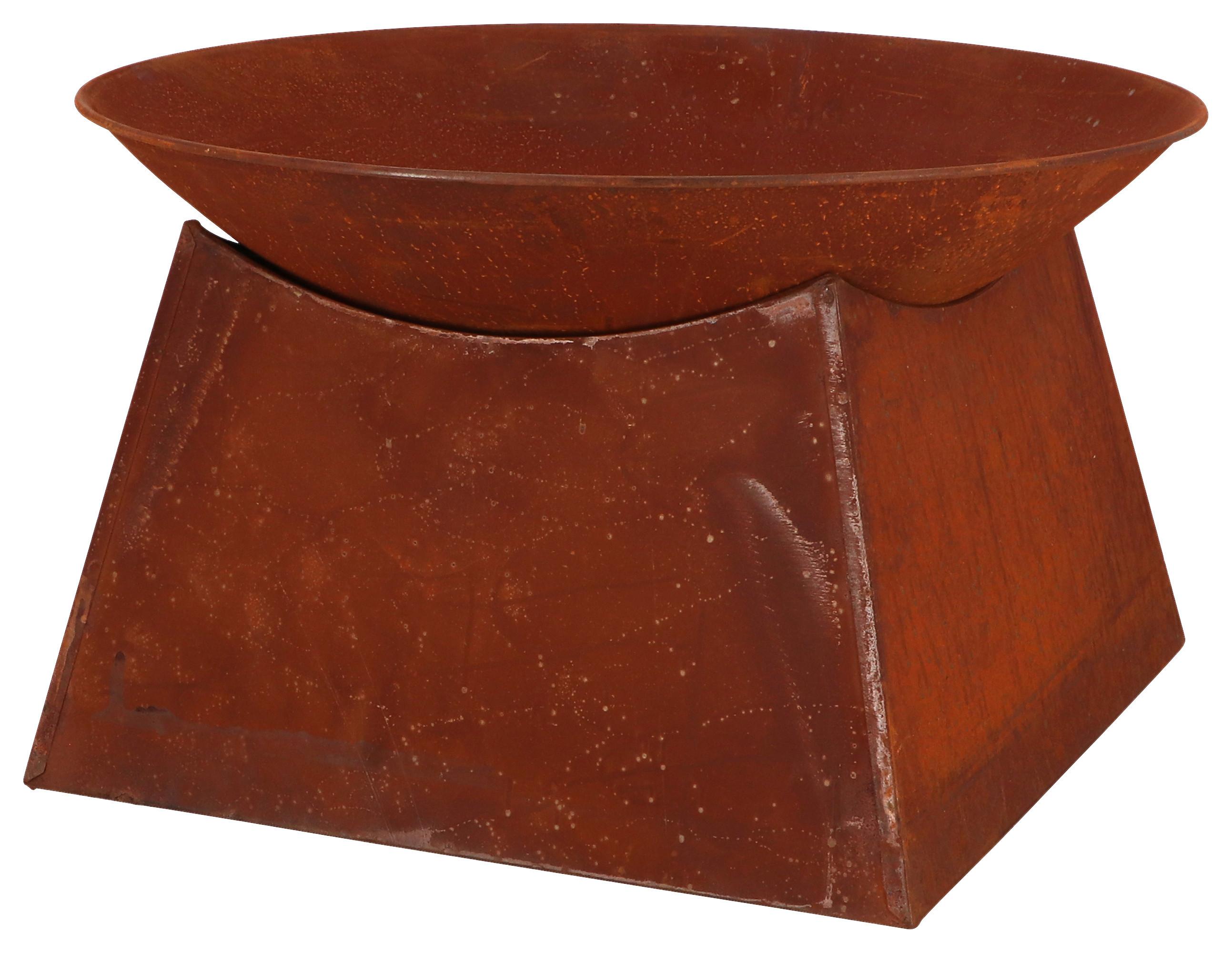 FEUERSCHALE HAWKINS - Braun, MODERN, Metall (56.3/33cm)