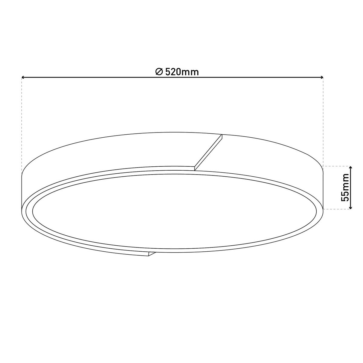 LED-Deckenleuchte 1414316 Borneo - Eichefarben/Transparent, Natur, Holz/Kunststoff (52/5.5cm) - Näve