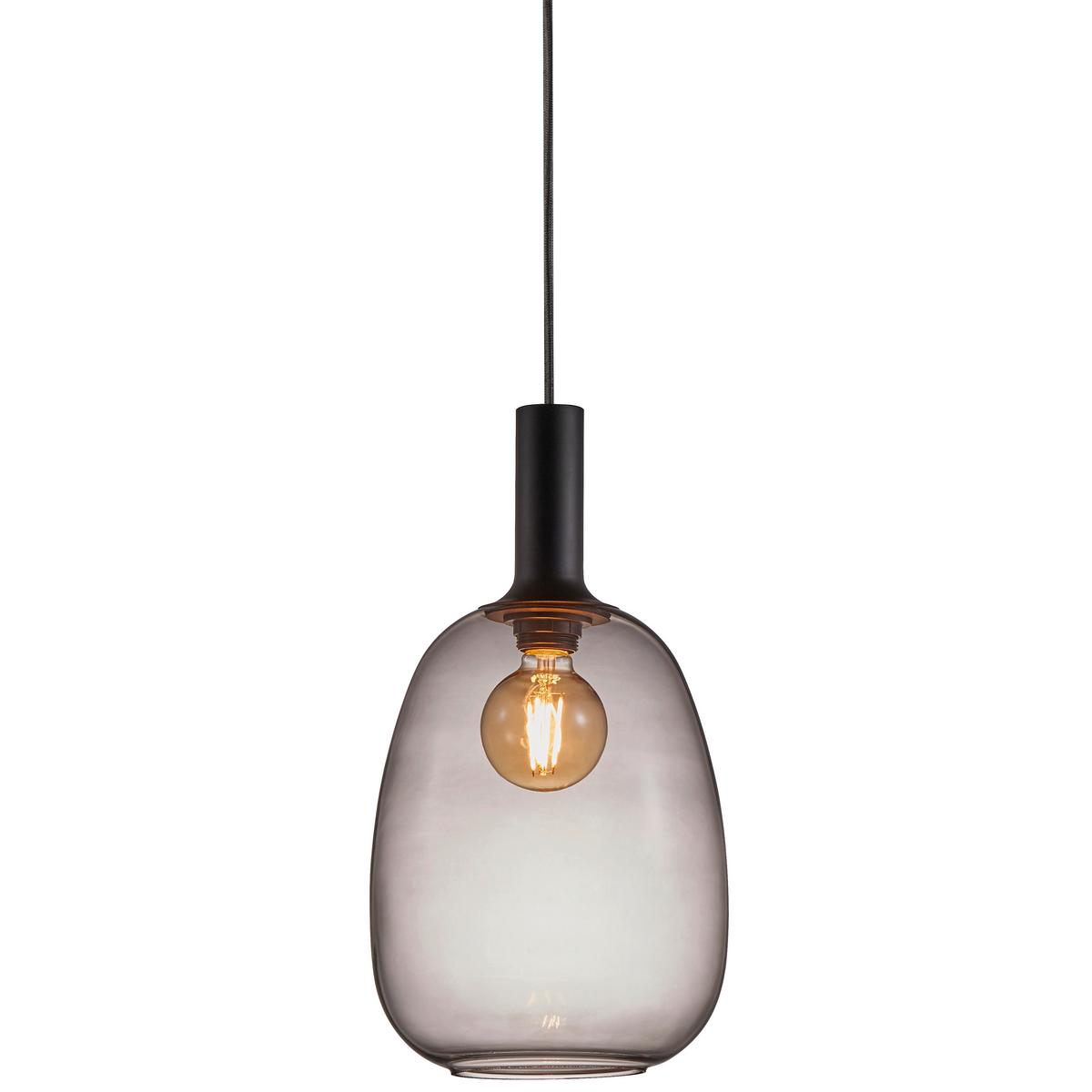 Hängeleuchte Alton Schwarz D: 43 cm - Schwarz, Basics, Glas/Metall (43/343cm) - Nordlux
