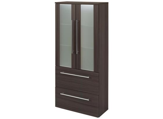 Midischrank Mailand 60 cm Eiche Dekor - Eichefarben, MODERN, Glas/Holzwerkstoff (60/128/27cm) Midischrank Mailand 60 cm Eiche Dekor - Eichefarben, MODERN, Glas/Holzwerkstoff (60/128/27cm)