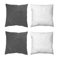 ZIERKISSEN Anthrazit 50x50 cm - Anthrazit, Basics, Textil (50/50cm)