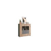 Highboard Freno B: 120 Cm Grau Nb, Nox Oak Dekor - KONVENTIONELL, Glas/Holzwerkstoff (120/117/37cm) - MID.YOU