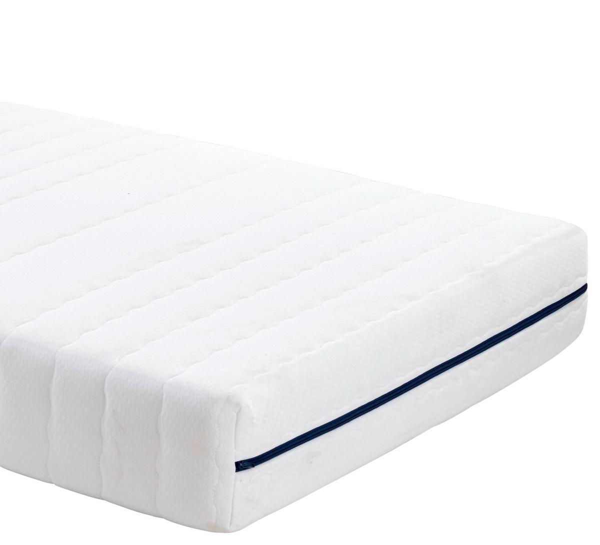 Rollmatratze Rolly 90x200 cm H2/H3 H: 19 cm - Weiß, Textil (90/200cm) - Primatex