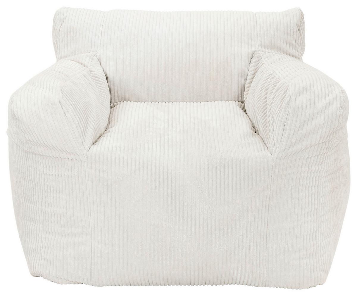Sitzsack Rivo Cord beige, Indoor, B: 110cm - Beige, Basics, Textil (110/75/100cm)