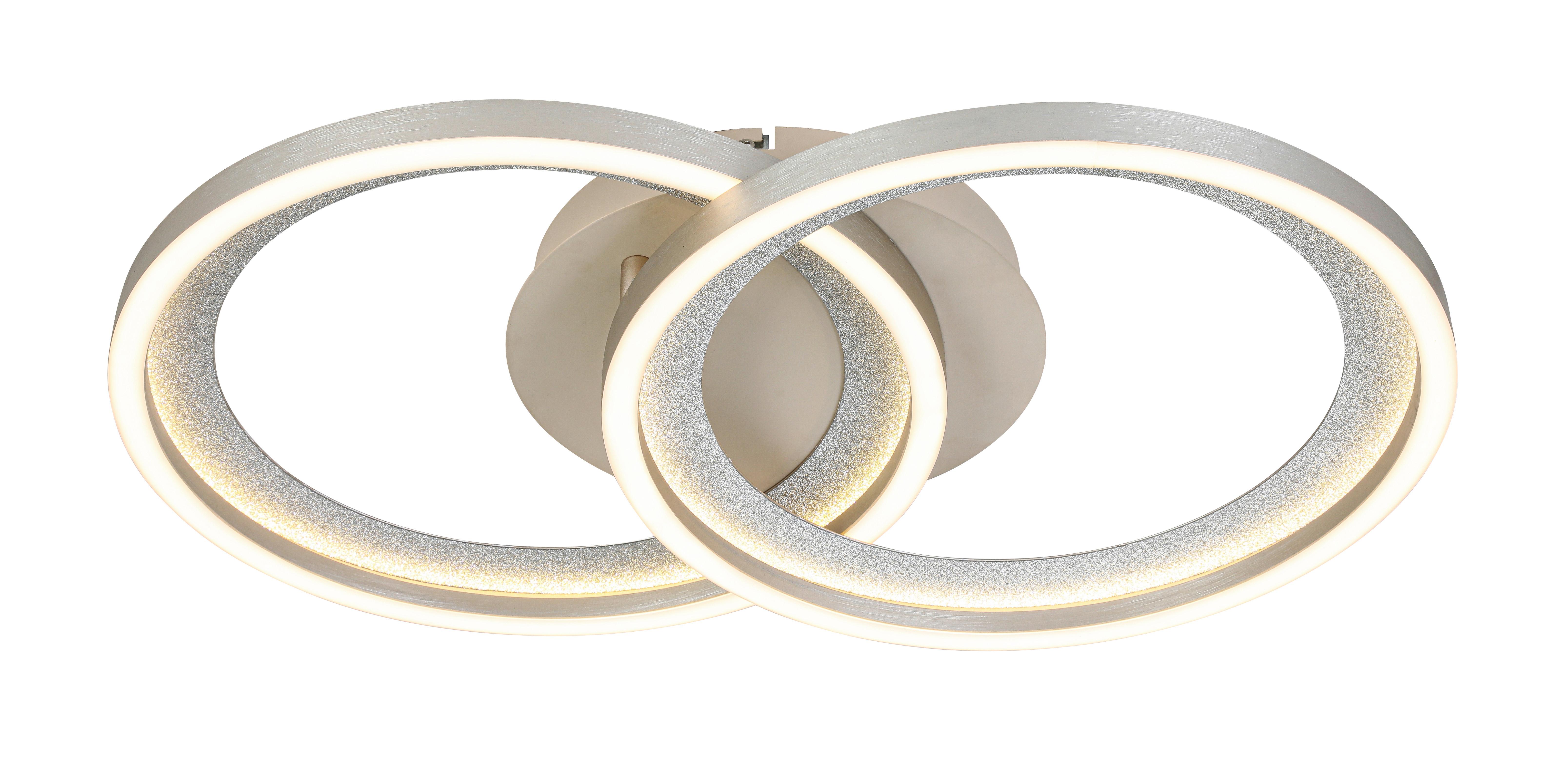 STROPNÉ LED SVIETIDLO KRISTA - piesková/šampanská, Modern, kov/plast (53,5/33,5/7,5cm) - Mömax