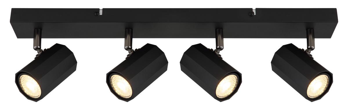 Strahler 57918-4b James - Schwarz, Design, Metall (53/6/14,5cm) - Globo