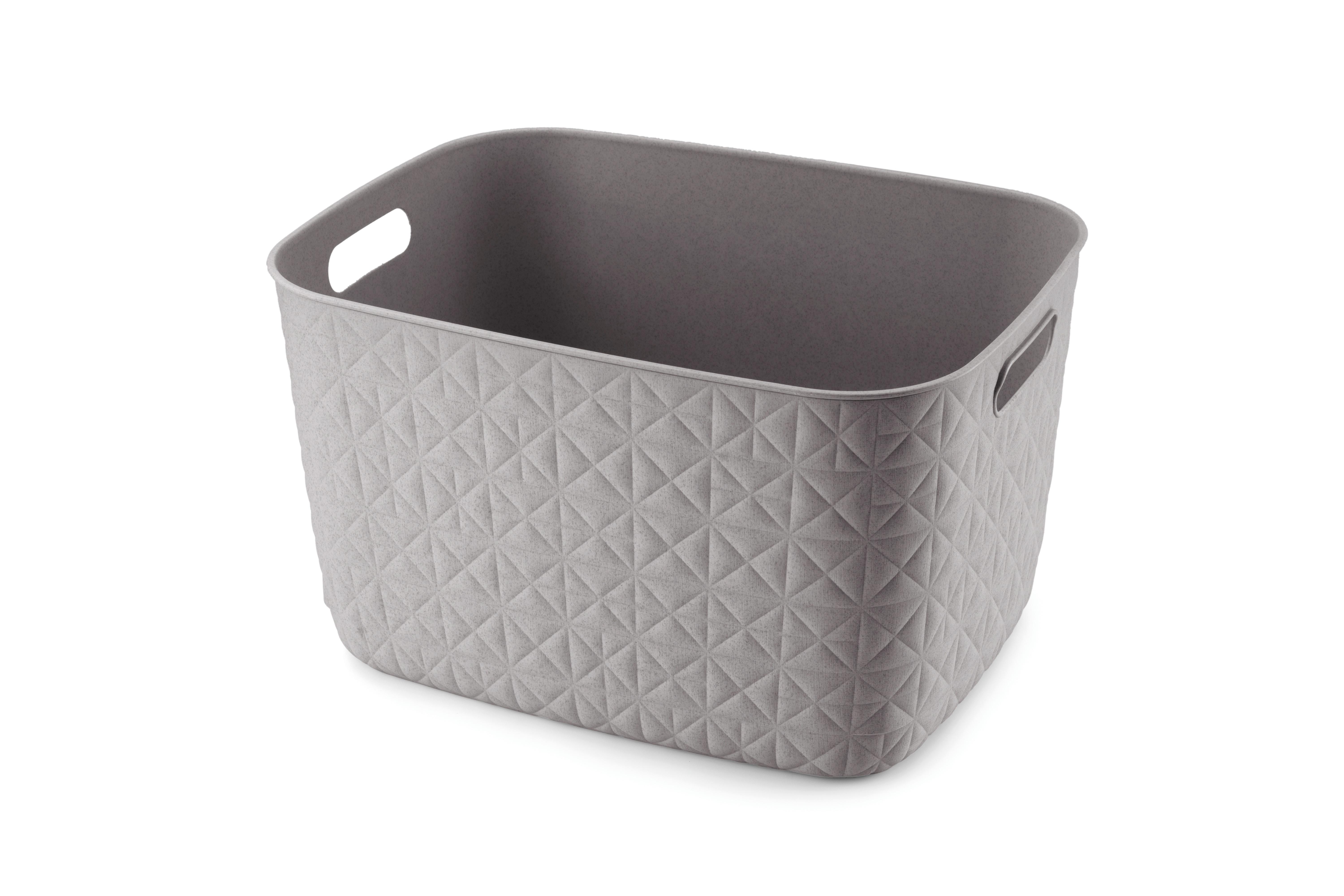 úložný košík SOFTEX L - sivá, Basics, plast (38/22/29cm) - Curver