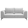 2-sitzer-sofa Seul Hellgrau - Hellgrau/Schwarz, Design, Holz/Textil (186/88/90cm) - MID.YOU