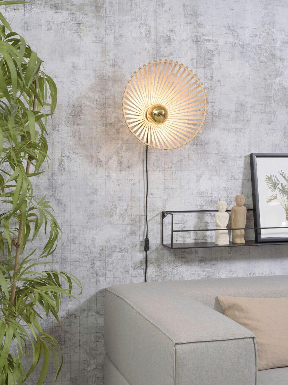 Wandleuchte Bromo/w40/n - Naturfarben, Trend (13/40cm) - Good & Mojo
