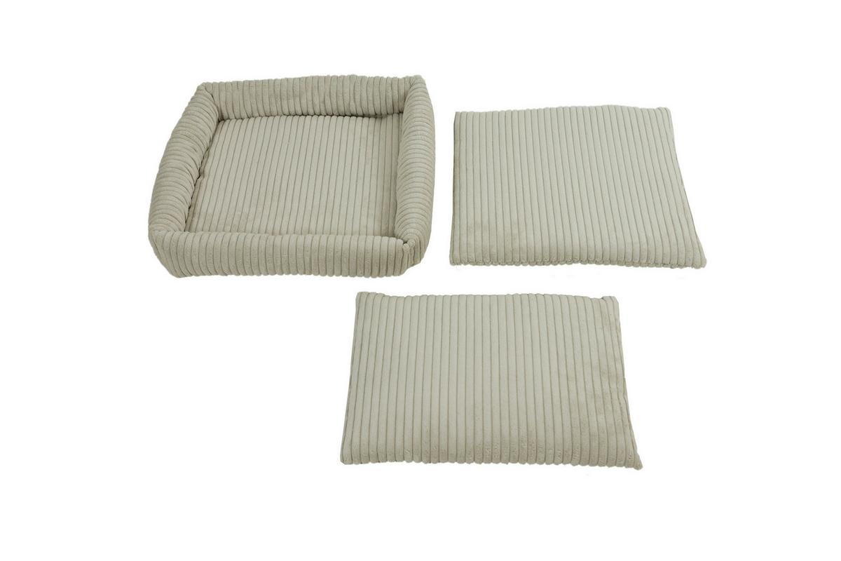 Kratzbaum Modern Beige Bezug Abnehmbar, B: 54 Cm - Beige, Basics, Holzwerkstoff/Textil (76/54/93cm)