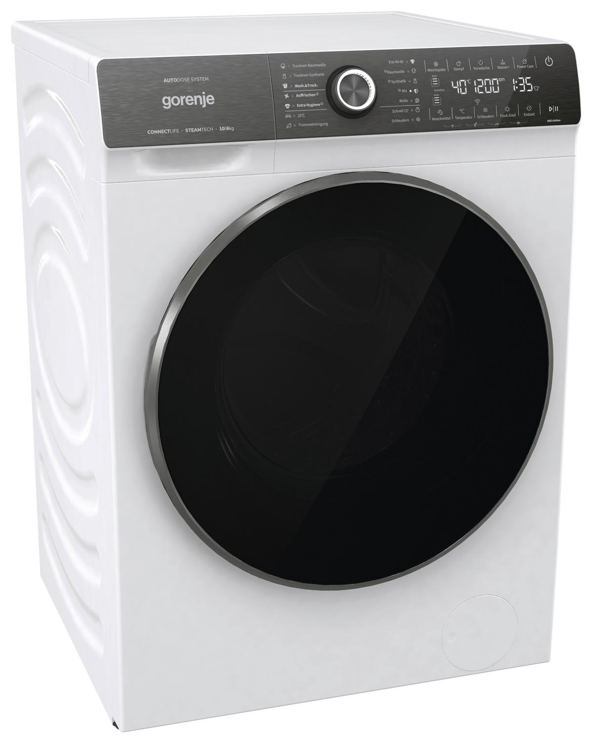 Waschtrockner Wd2s164adswa/de - Weiß, Basics, Metall (59,5/84,5/61cm) - Gorenje